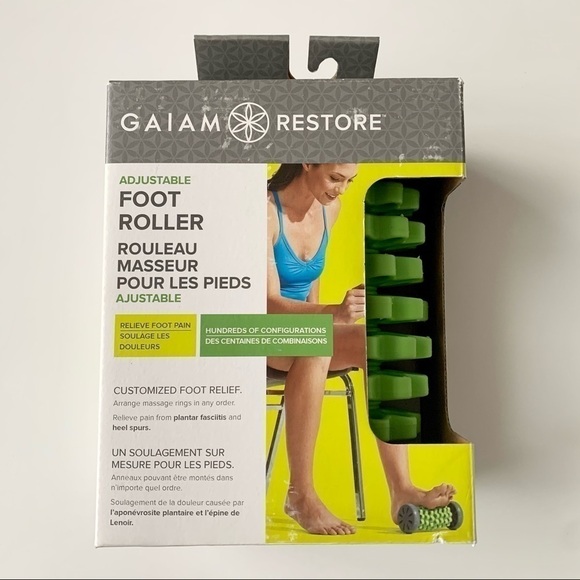 Gaiam BNIB Foot Roller RESTORE ADJUSTABLE - Picture 4 of 11
